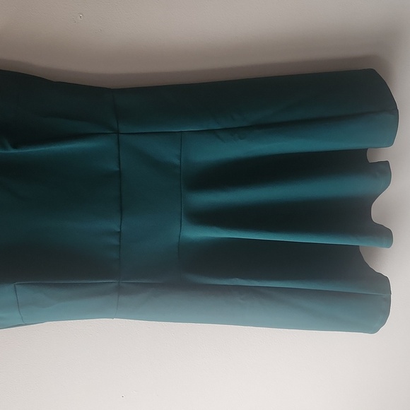 Madewell Anywhere Skater Dress Women Emerald Fit & Flare Back Zip Lined, size 8 - Picture 6 of 11